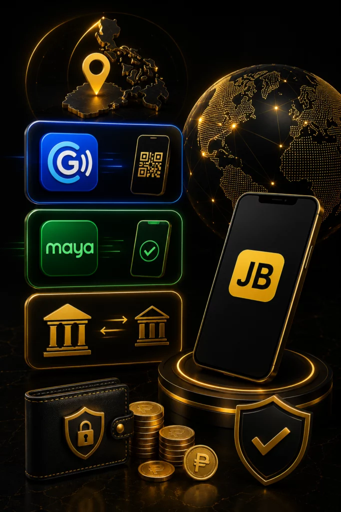 Локальные способы оплаты JB.COM GCash Maya банковский перевод